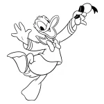 coloriage Donald Duck a colorier en ligne gratuitement