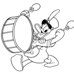 télécharger coloriage Donald Duck gratuit