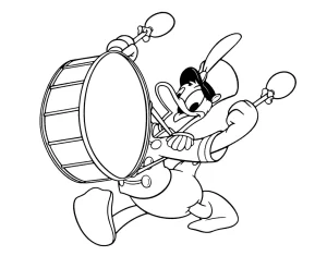 télécharger coloriage Donald Duck gratuit