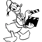 coloriage Donald Duck à imprimer pour enfants