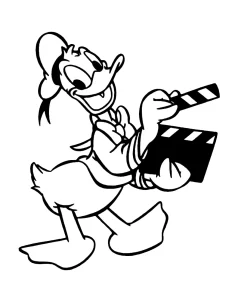 coloriage Donald Duck à imprimer pour enfants