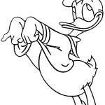 coloriage Donald Duck pour enfants à imprimer