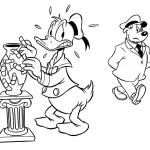 coloriage Donald Duck a imprimer pour enfant de 4 ans