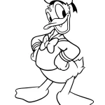 image de coloriage Donald Duck pour enfant