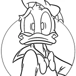 coloriage Donald Duck gratuit