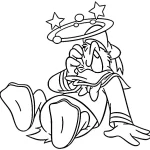 coloriage Donald Duck à imprimer pdf