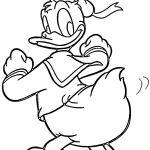 coloriage Donald Duck et dessin a imprimer