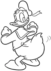 coloriage Donald Duck et dessin a imprimer