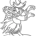 coloriage Donald Duck pour enfant de 8 ans