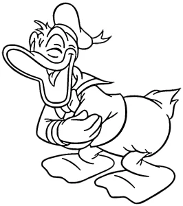 image pour coloriage Donald Duck enfant