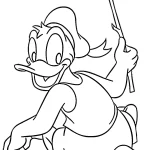 coloriage Donald Duck à imprimer gratuitement