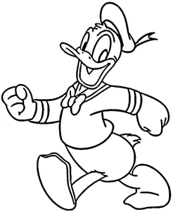 coloriage Donald Duck en ligne