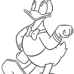 coloriage Donald Duck a imprimer