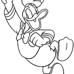 coloriage Donald Duck à imprimer pour enfant de 2 ans