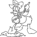 coloriage Donald Duck pour enfants à télécharger