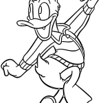 coloriage Donald Duck a colorier en ligne gratuitement
