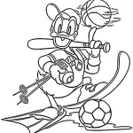 coloriage Donald Duck à imprimer gratuitement
