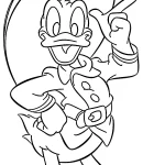 coloriage Donald Duck à imprimer pdf gratuit