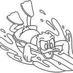 coloriage Donald Duck à imprimer a4