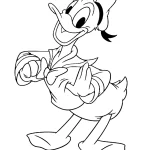 coloriage Donald Duck à imprimer pdf gratuit