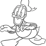 coloriage Donald Duck a colorier en ligne
