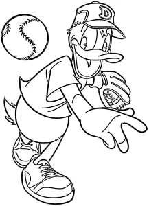 imprimer coloriage Donald Duck gratuit