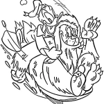 coloriage Donald Duck a imprimer gratuitement