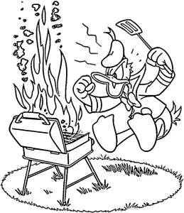 coloriage Donald Duck a dessiner en ligne