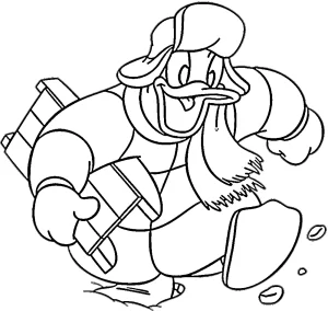 coloriage Donald Duck pour enfant à imprimer