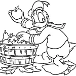 image de coloriage Donald Duck pour enfant