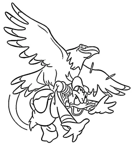 coloriage Donald Duck gratuit