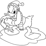 coloriage Donald Duck et dessin a imprimer