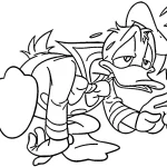 coloriage Donald Duck à imprimer pdf gratuit