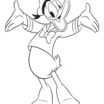 coloriage Donald Duck a dessiner et imprimer