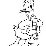 coloriage Donald Duck à imprimer pour enfants