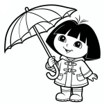 coloriage Dora à imprimer pdf gratuit