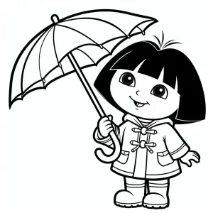 coloriage Dora à imprimer pdf gratuit