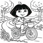 coloriage Dora pour enfants