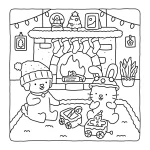 coloriage Fuzzy Hygge pour enfant de à imprimer