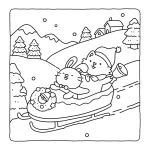 coloriage Fuzzy Hygge a colorier en ligne