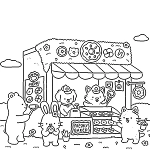 coloriage Fuzzy Hygge pour enfant de 10 ans