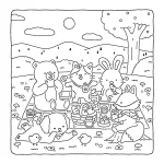 coloriage Fuzzy Hygge et dessin a imprimer