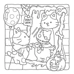 coloriage Fuzzy Hygge à imprimer pour enfant de 6 ans