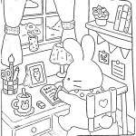 coloriage Fuzzy Hygge pour enfant de 5 ans