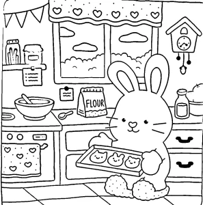 coloriage Fuzzy Hygge pour bebe a imprimer