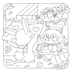 coloriage Fuzzy Hygge a imprimer gratuitement