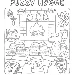 coloriage Fuzzy Hygge pour enfant a imprimer gratuit