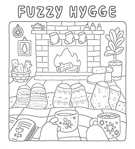 coloriage Fuzzy Hygge pour enfant a imprimer gratuit