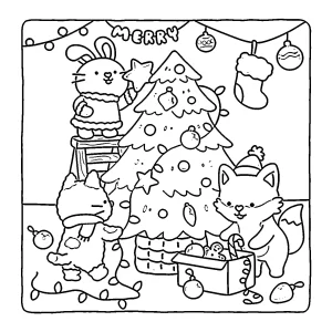 coloriage Fuzzy Hygge à imprimer pdf gratuit