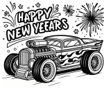 coloriage Hot Wheels à imprimer pour enfant de 12 ans